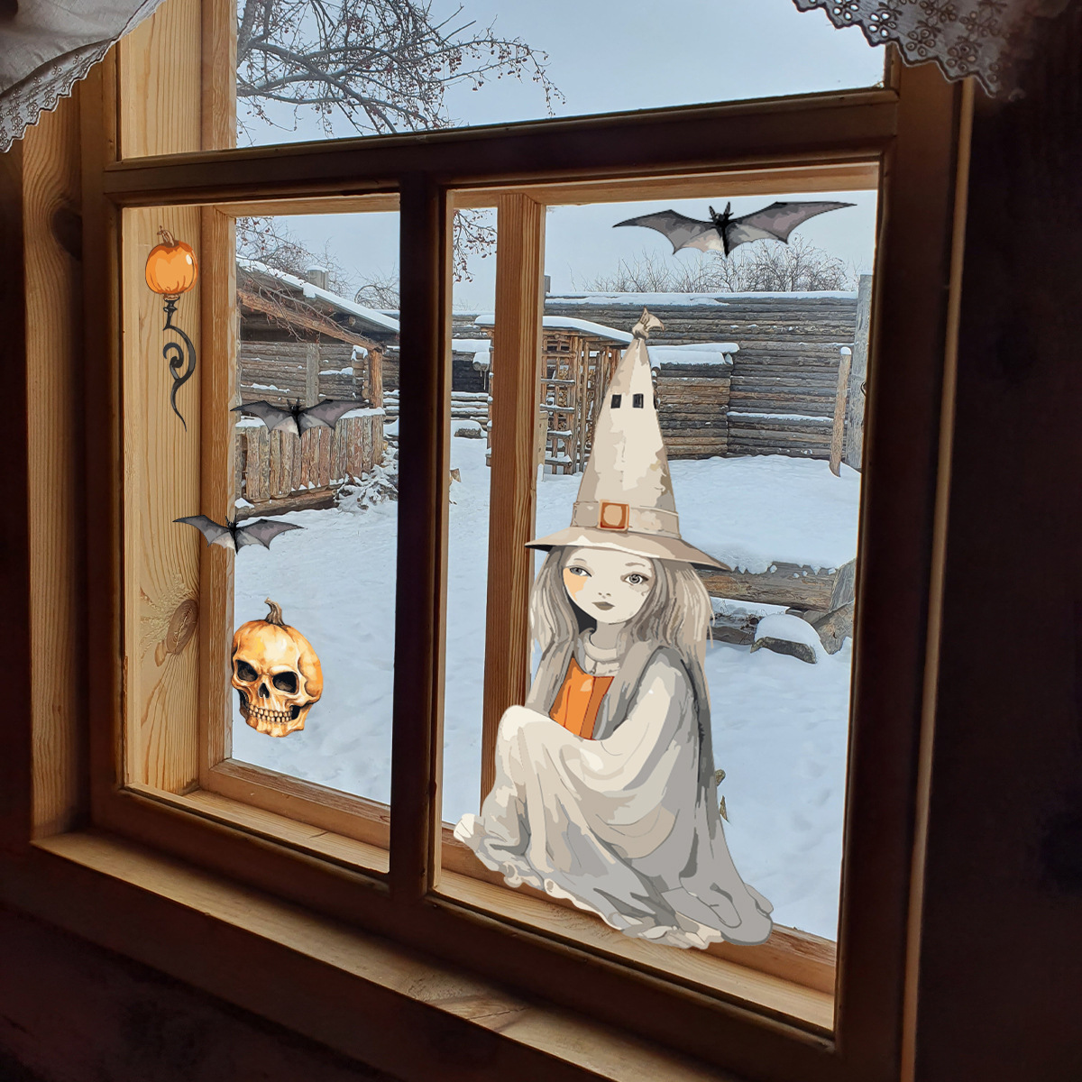 Halloween Wall Stickers For Home Decor Spider Pumpkin Witch_voghion.com