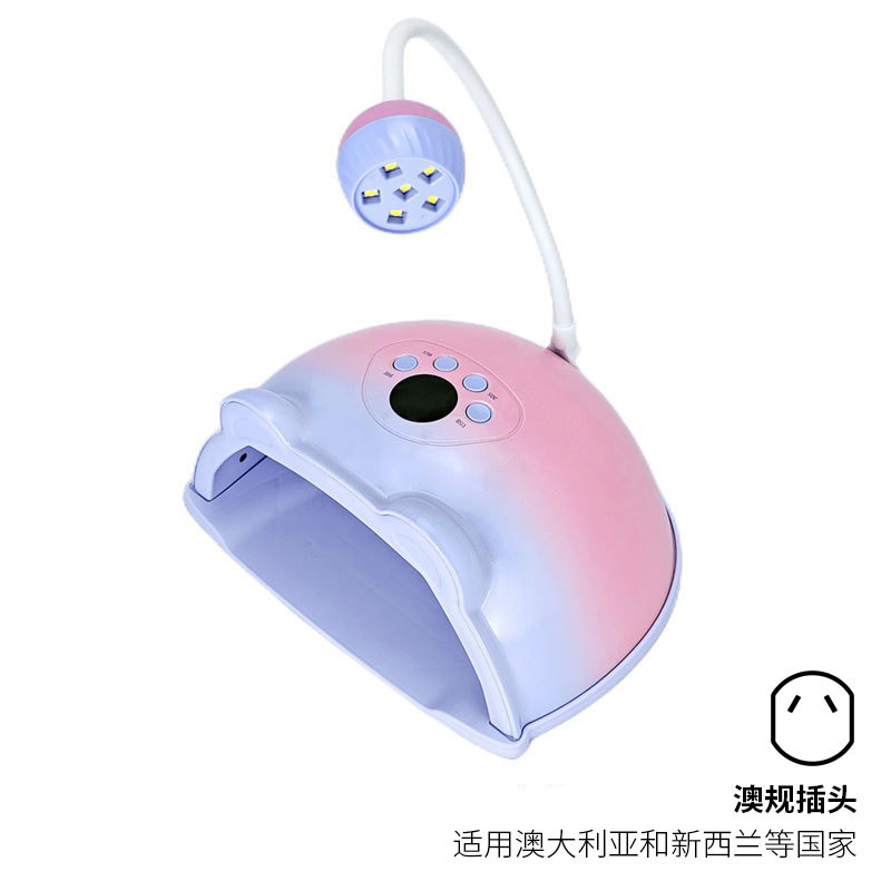 Lámpara de fototerapia de uñas creativa 2 - en - 1 Lámpara de uñas de gel de manil seco rápido Lámpara de uñas doméstica conveniente Lámpara de uñas de horno Amazon