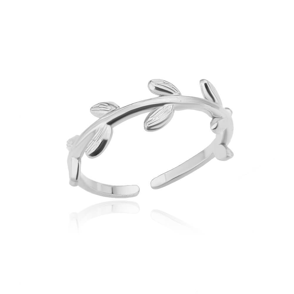 Stone-Free Inlay Material Open Ring Classification PVD Coated Real Gold Plated Leaf Stainless Steel Fashion Waterproof Non Tarnish Open Ring