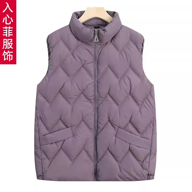 Мама зимний жилет куртка свободная пуховая вата жилет плечо пожилая женщина бабушка теплая хлопчатобумажная куртка