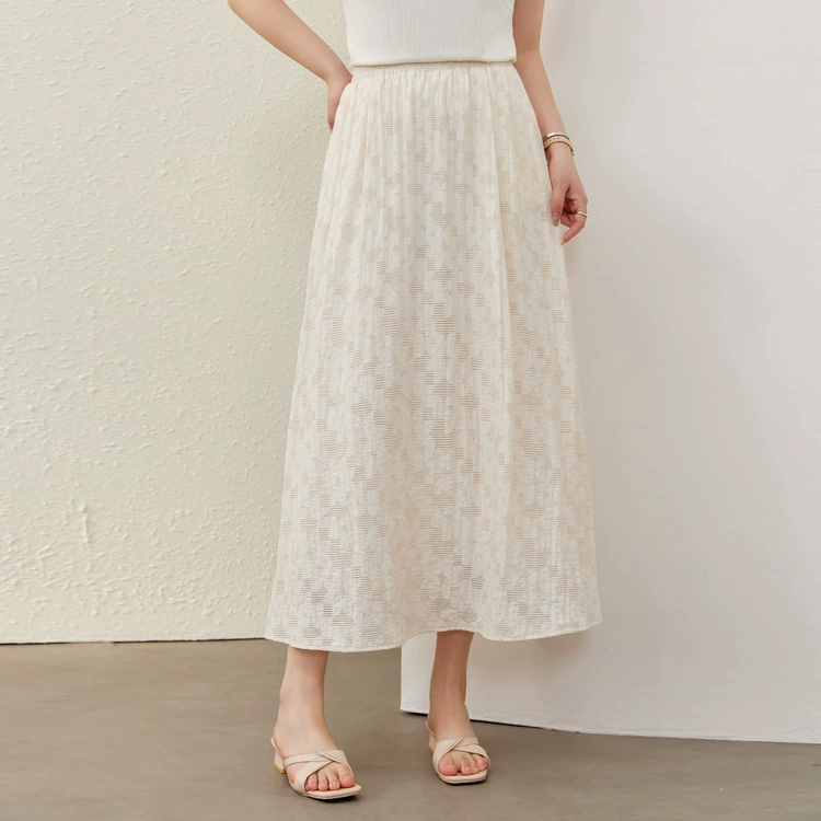 [Уплотнительная талия удобная, тонкая и ленивая юбка-бюстгальтер] Полосатый большой размер женский толстый mm2025 летний новый