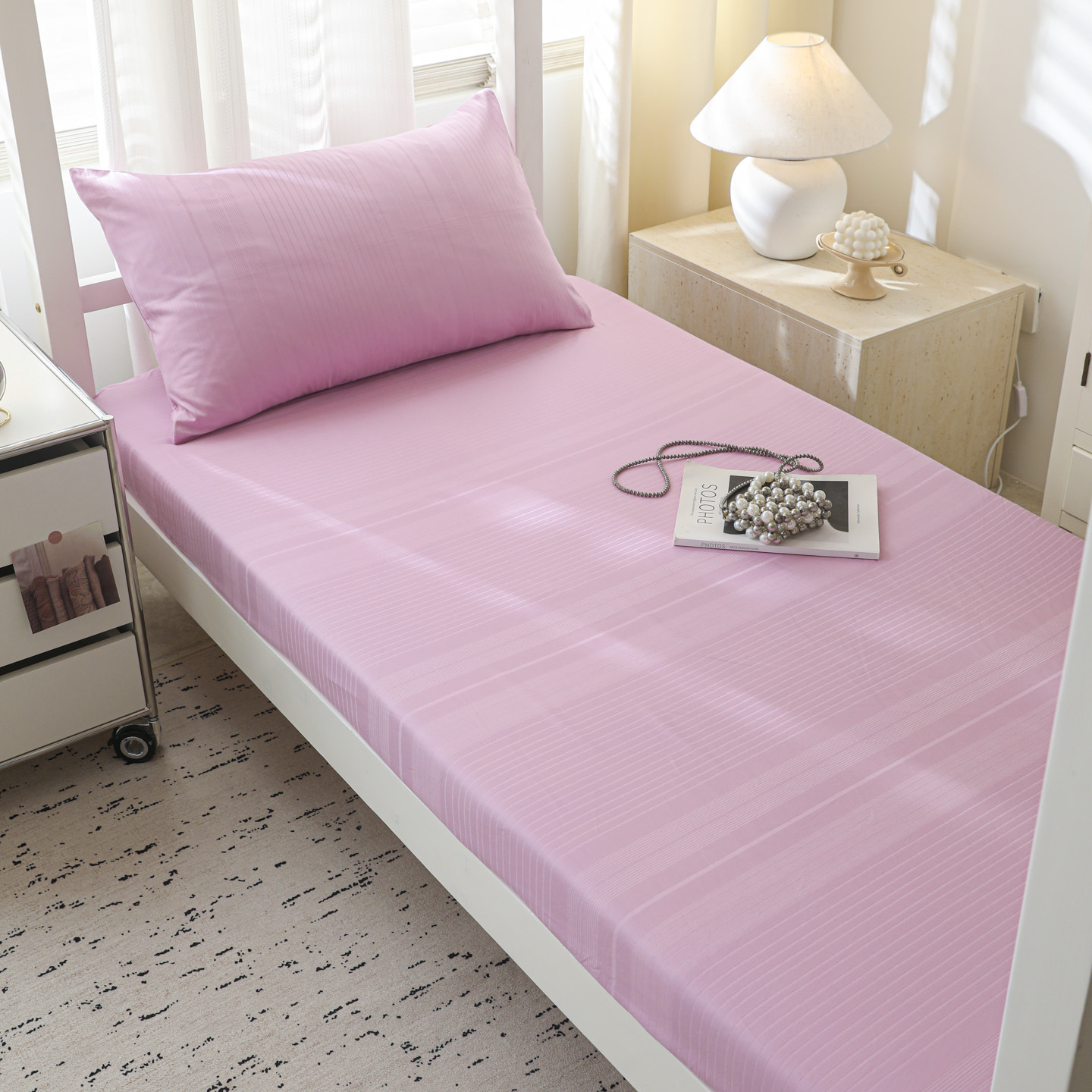 Sombrilla de cama jacquard de algodón de una sola pieza 100 dormitorio de estudiantes de algodón alquilado dormitorio especial lavable a máquina 25 estilos