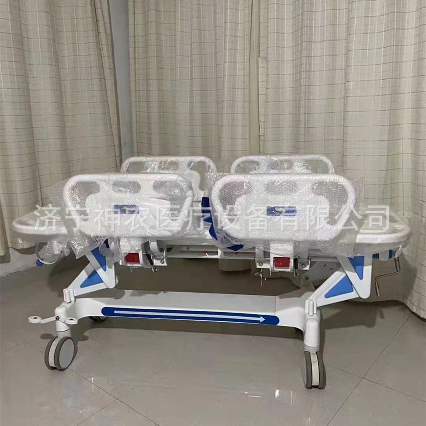 医院转运担架车 手摇整车背部升降多功能手术胃镜病人转移推车床