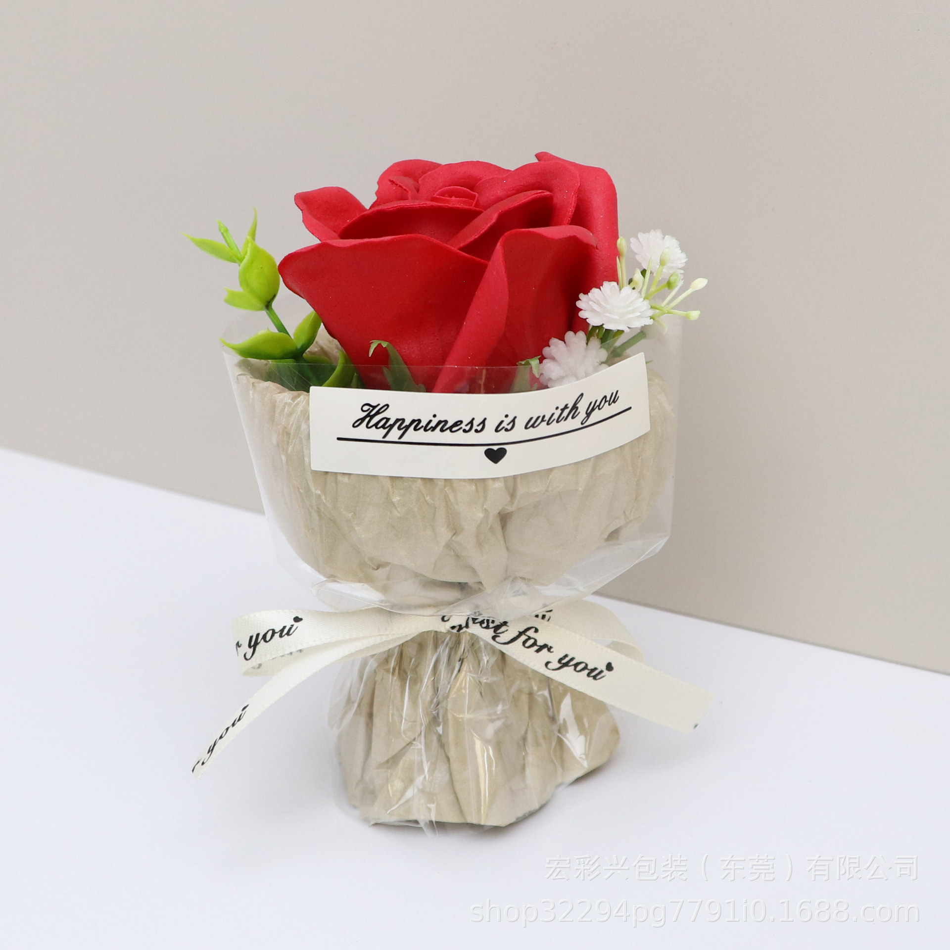 女生喜欢的小香风小花束玫瑰香皂花浪漫情人节搭配礼物配件花束