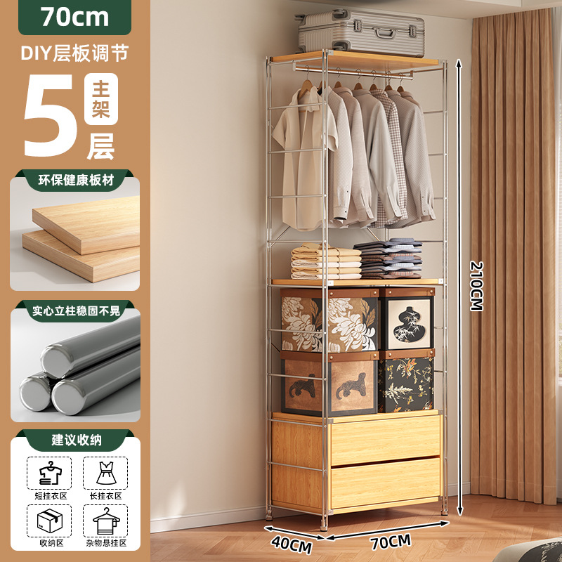 Armario abierto estilo antiguo colgador de ropa dormitorio piso walk-in armario ropa percha