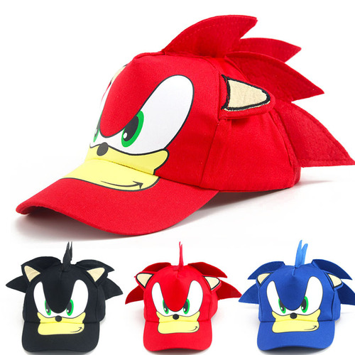European and American hot-selling Sonic the Hedgehog Sonic children's baseball cap spring new boys and girls duck cap wholesale