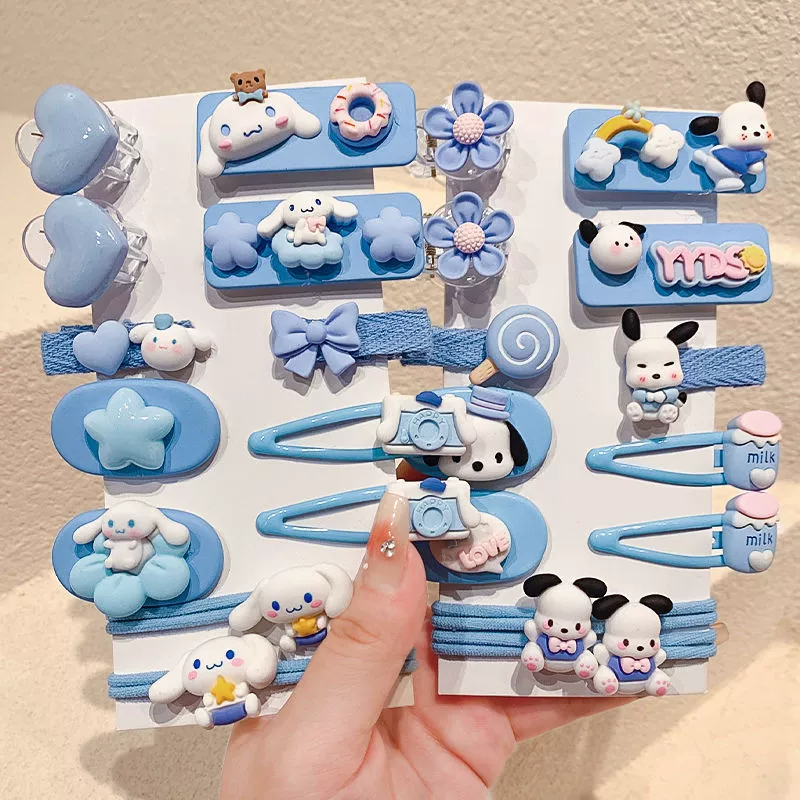 Sanrio, мультяшная клубника, заколка, милый детский универсальный аксессуар для волос