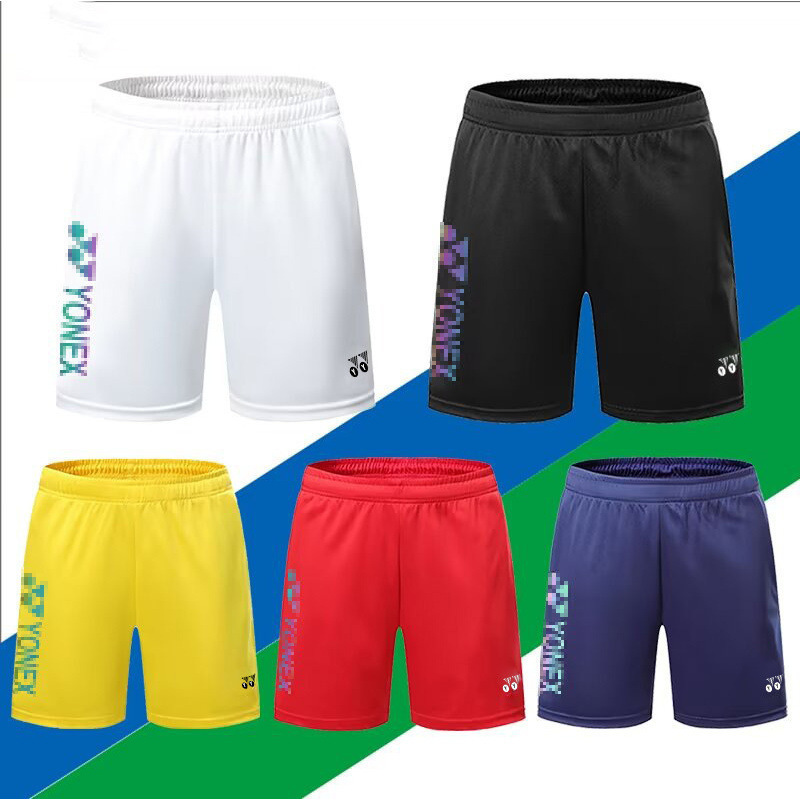 25 Years of New Summer Yy Badminton Clothing Sports Shorts with Printed Text for Men and Women, Quick-Drying, Breathable, Casual Training Shorts 25 Years of New Summer Yy Badminton Clothing Sports Shorts with Printed Text for Men and Women, Quick-Drying, Breathable, Casual Training Shorts