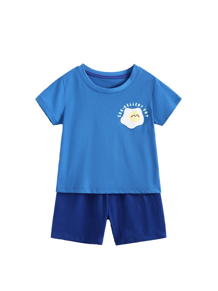 Trajes transfronterizos malwee para niños verano nuevo guapo niño ropa para el hogar de niños europeos y estadounidenses dos juegos