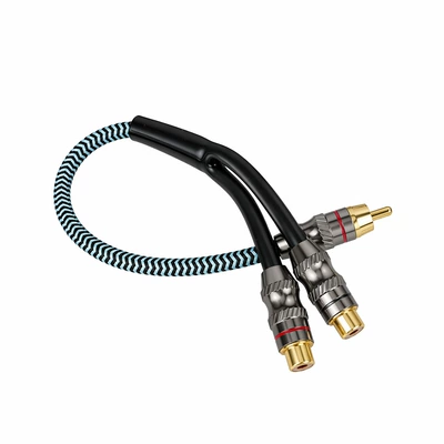 Car audio cable RCA splitter cable, amplifier cable, snake tube, one female two male, one male two female audio cable (Other Car Video) - tb2200-one-male-and-two-females
