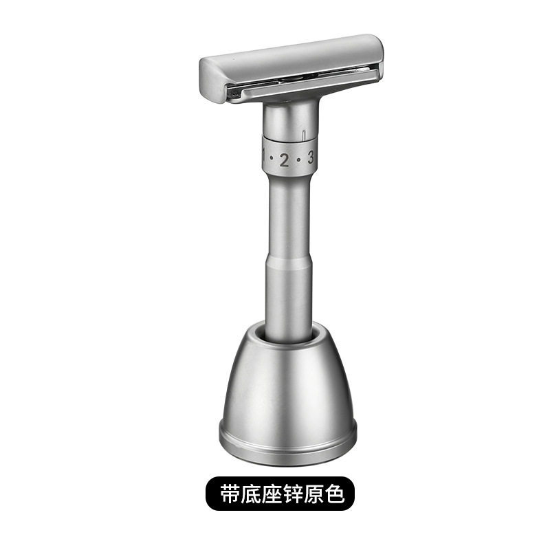 afeitador ajustable afilado afeitador manual hombre lavado con agua afeitador antiguo barba segura soporte de cuchillo de doble cara