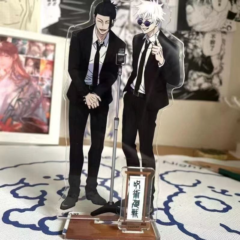 Jujutsu Kaisen Phase 2 Double Insert Stand Figure Gojo Satoru Suguru Geto Anime Merchandise Stand Decoration Jujutsu Kaisen Phase 2 Double Insert Stand Figure Gojo Satoru Suguru Geto Anime Merchandise Stand Decoration