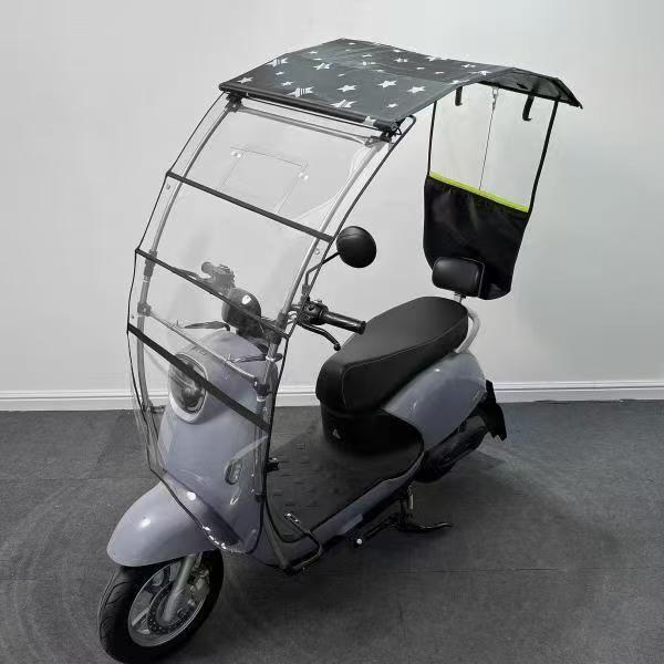Nuevo parabrisas plegable auto-retráctil coche eléctrico ensanchado dosel sombrilla coche de batería protección solar a prueba de viento a prueba de lluvia