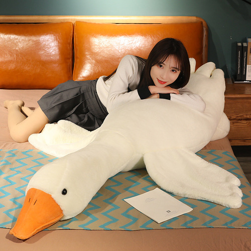 New Internet celebrity big white goose comfort toy doll creative sleeping plush pillow doll Valentine's Day gift