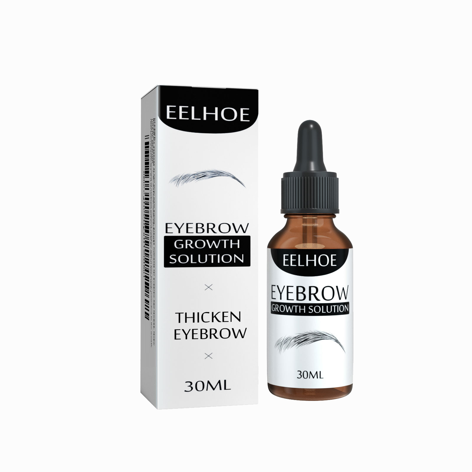 Repair Mild Moisturizing Care Liquid Eyebrow Black Thick Natural Essence Oil_voghion.com