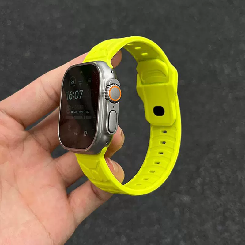 Подходит для ремешка iWatch8 S9 Apple Watch Applewatch9 поколения SE7632SE силиконовый механизм 45 мм