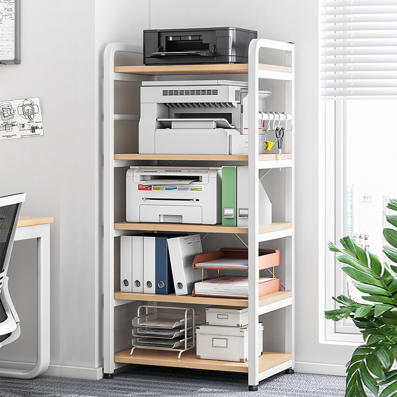 프린터 스토리지 랙 바닥 다층 다기능 스토리지 랙 철 거실 사무실 벽 스토리지 랙 선반