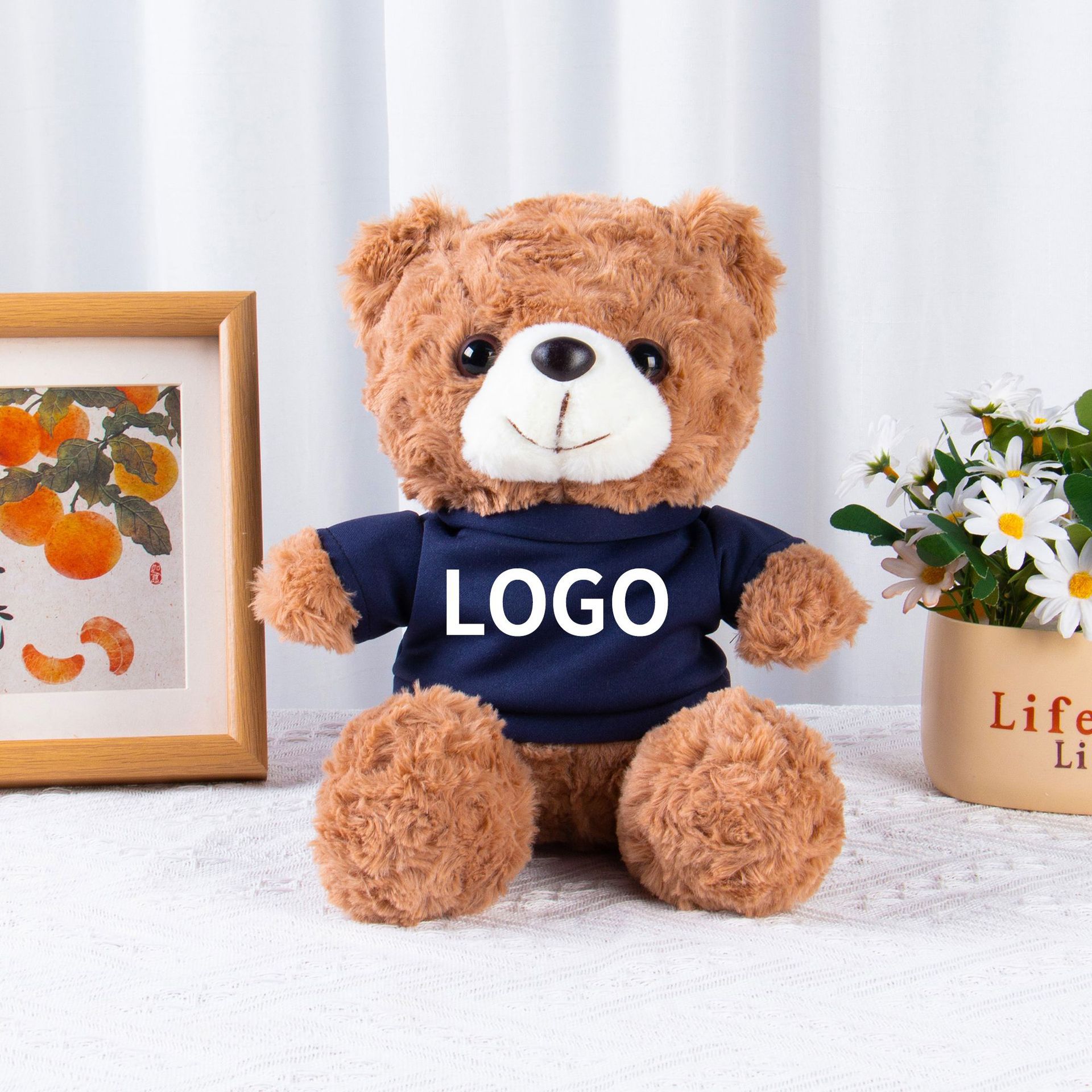 Muñecas de peluche, osos, camisetas, uniformes escolares, suéteres, muñecas para dibujar y imprimir logotipo