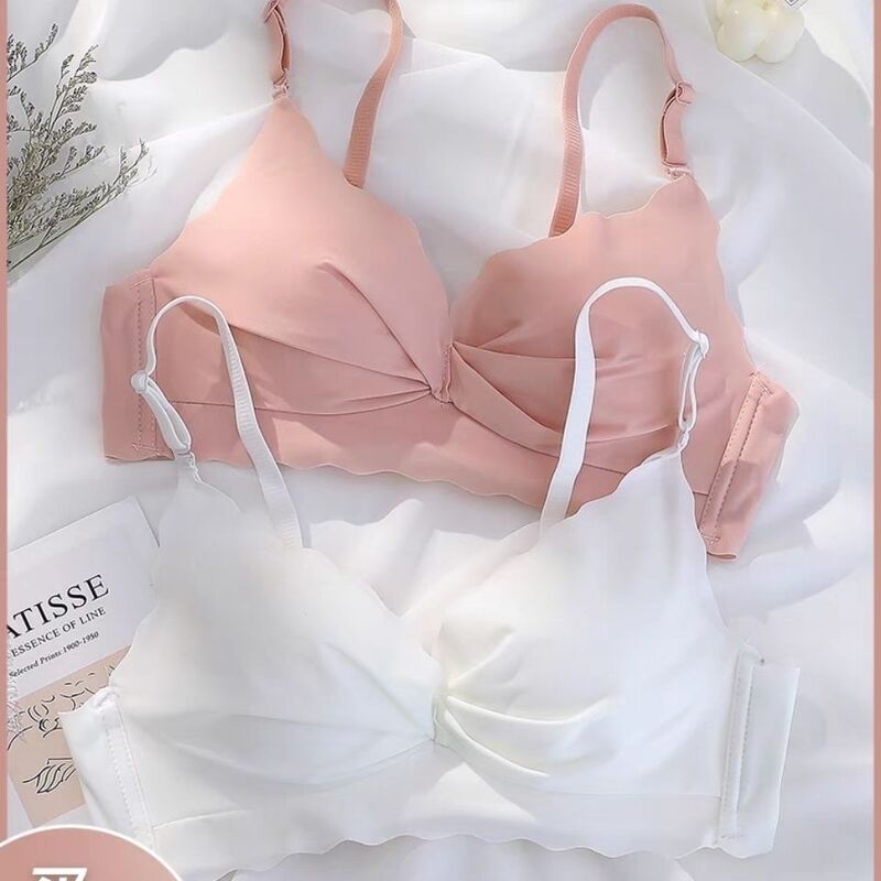 Small Chest Gathering Girl's Traceless Comfortable Bra suit Underwear Women's Adjustable Anti-expansion Thin Bra Small Chest Gathering Girl's Traceless Comfortable Bra suit Underwear Women's Adjustable Anti-expansion Thin Bra