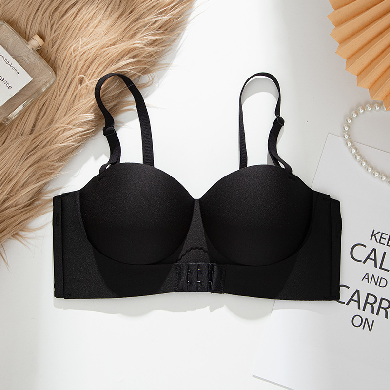 Ropa interior sin tirantes para niñas sujetador anti-flacidez sujetador inalámbrico Delgado push-up pequeño pecho ropa interior sin costuras