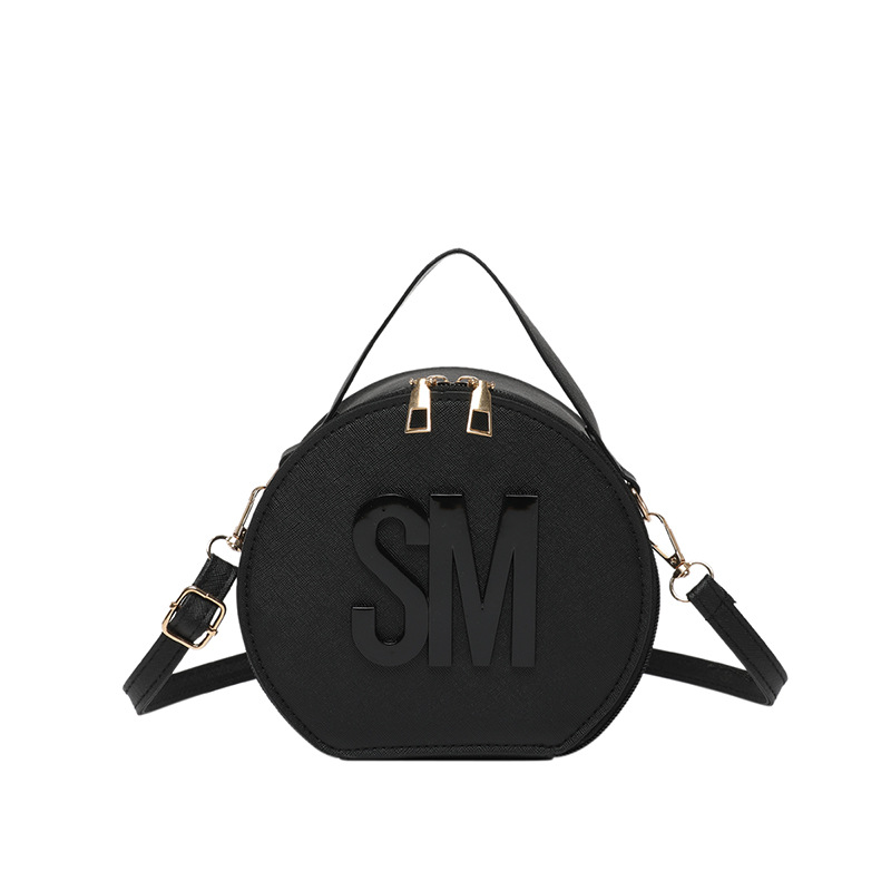 2025 primavera nueva impresión de letras de moda redondas personalidad simple nicho ocio mochila de tendencia de mujer viaje