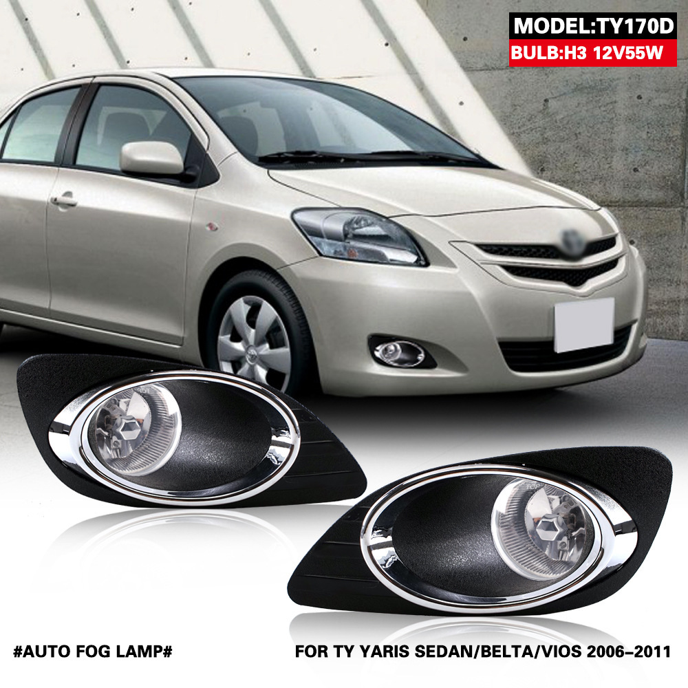 Aplicable a Toyota 06 - 11 años Yaris / Vizi conjunto de lámpara de niebla delantera luz de conducción diurna lámpara de niebla barra de luz