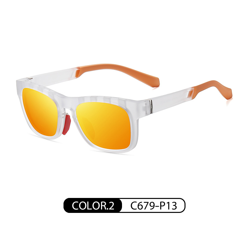 Gafas de sol polarizadas de los nuevos hombres europeos y americanos casual deportes viento banda transpirable agujero gafas de sol tr7522 transfronteriza gafas de sol