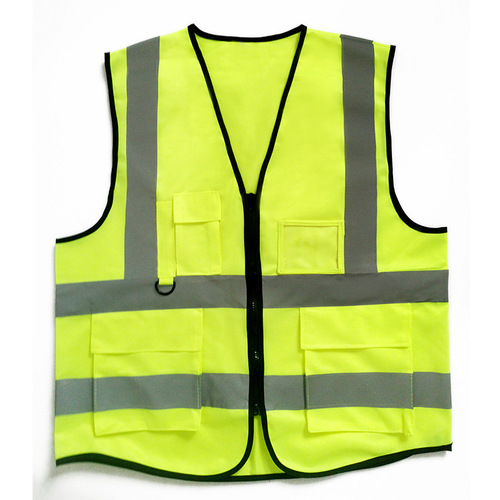 Reflective vest with multiple pockets construction protective suit reflective jacket traffic safety workwear reflective clothing with printing available