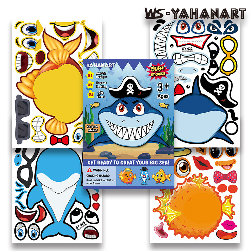 Pegatinas DIY Infantiles de Dibujos Animados de Papel Artesanal, Decorativo, para Día de los Niños image 16