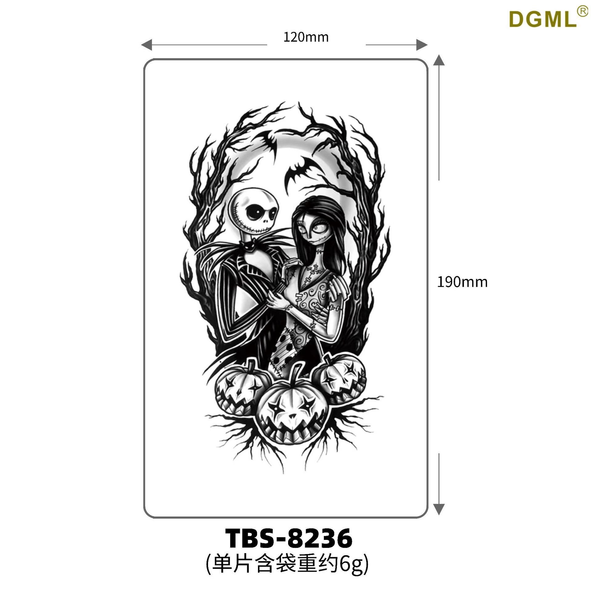 Pegatinas de tattoo se pueden fijar letras flor brazo tatuaje dibujos animados transfronterizo tatuaje pegatinas europeo y americano bronceado completo Volver al por mayor tatuaje