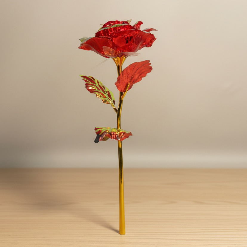 Regalos transfronterizos del Día de San Valentín, flores de oro, flores de flores de