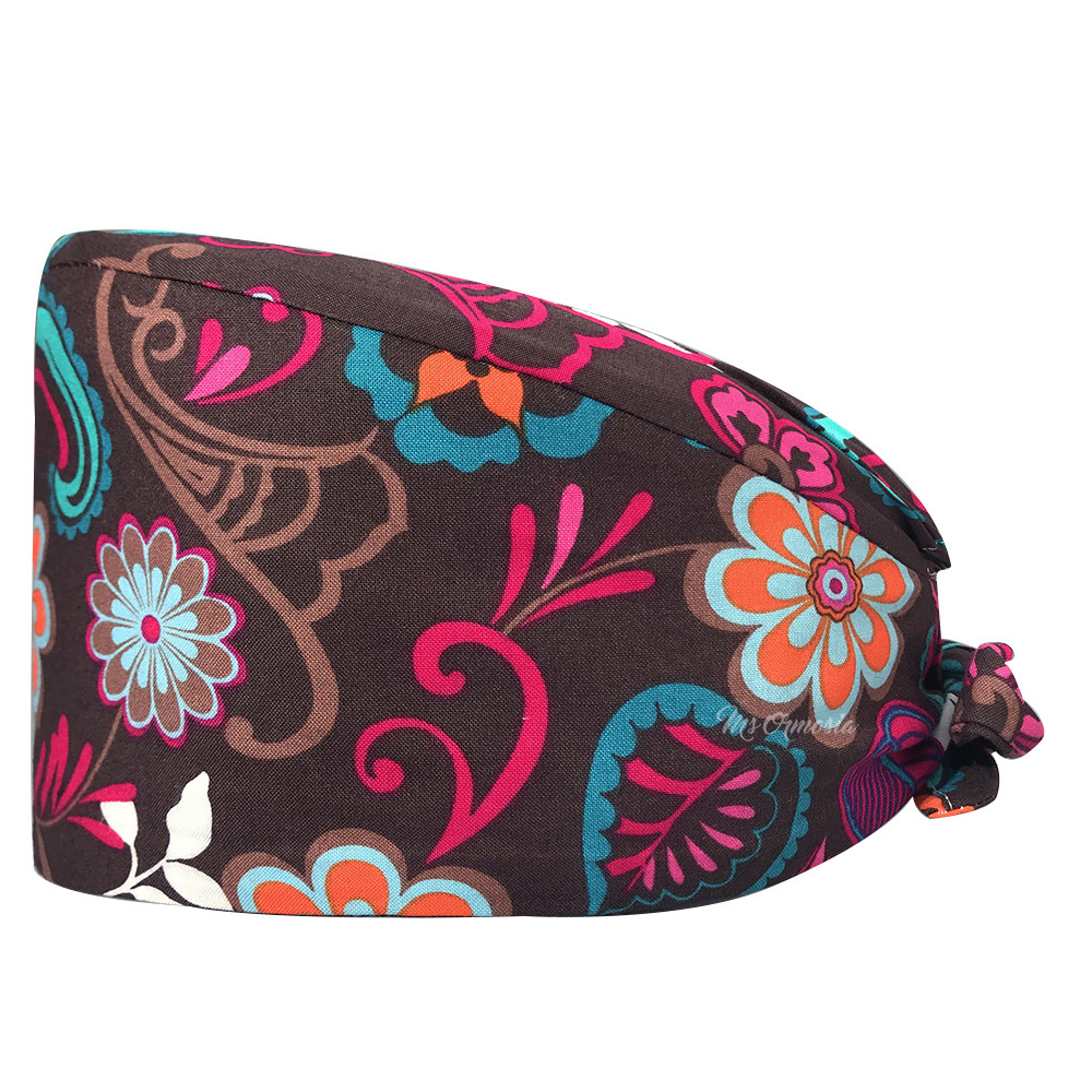 De gama alta de dibujos animados de Mickey patrón de dibujos animados casquillo de la enfermera médico casquillo quirúrgico mascota empleado tapa de trabajo AliExpress