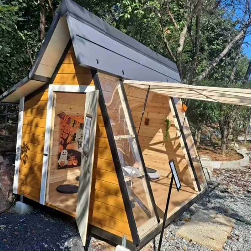 Антикоррозийный деревянный дом садового оборудования Живописная местность кемпинг треугольник B & B вне дома Мангровые дома съемный киоск