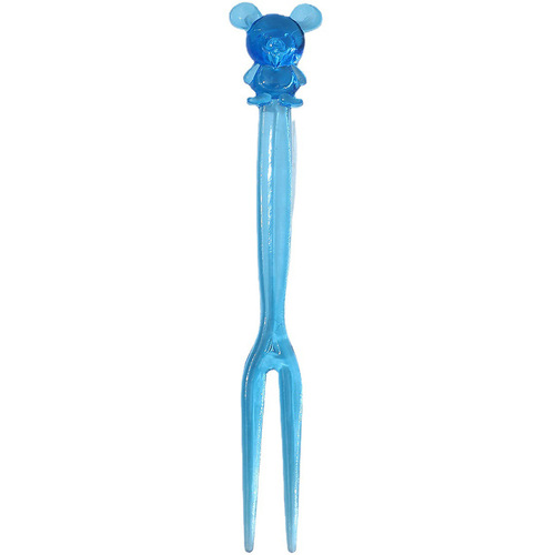 Disposable fruit fork wholesale 12 zodiac Chinese style 50-pack thickened two-tooth fruit cake snack fork