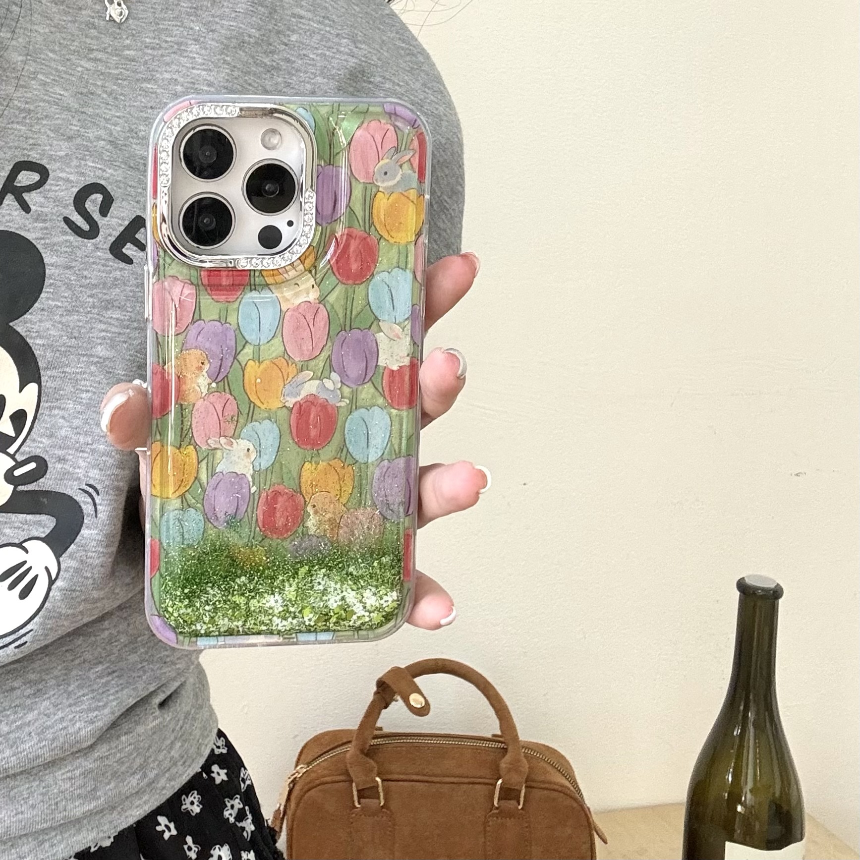 Tulipán flores arenas movedizas apple 16ProMax funda para teléfono 15Pro dream 14/13 nuevo 15PM brillo