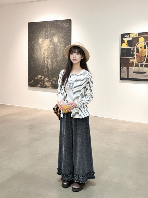 秋装深灰色花边针织阔腿糯米裤子大码女装胖mm显瘦慵懒毛巾休闲裤|undefined
