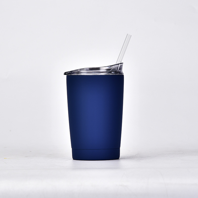 245g Weight White, Pink, Red, Blue, Yellow, Black Color Cross-border 304 Stainless Steel Vacuum Cup Car Simple Cup With Straw Men And Women With Cover Coffee Cup Tumbler 5