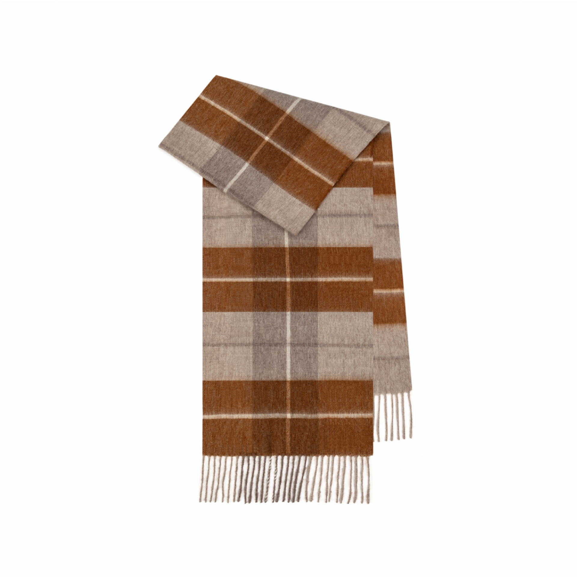 Otoño y invierno bufandas de lana de estilo británico invierno explosivo de estilo femenino de alta calidad cuello de estilo masculino a cuadros bordas gruesas chal