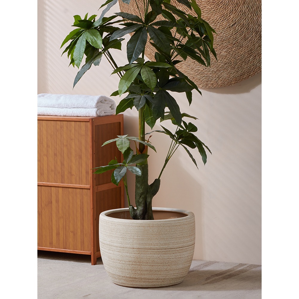 2026 maceta de flores de cerámica compuesta de tamaño extra, decoración creativa de paquete suave, hotel, árbol de riqueza de personalidad 40 años de caballo
