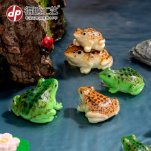 跨境新品微景观创意写实小青蛙蟾蜍蛤蟆 DIY造景装饰品配件小摆件