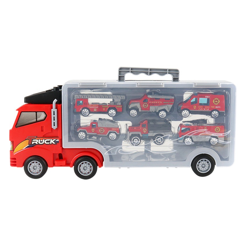 Envío Gratis, juguetes para niños, conjunto de camión maletero grande, vehículo de ingeniería de aleaciones, camión de bomberos, coche de juguete para niño, venta al por mayor