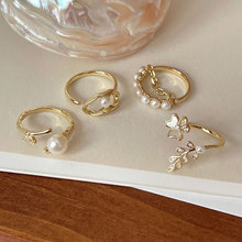 乾佳S925纯银珍珠戒指女小众设计高级感轻奢精致网红潮指环食指潮