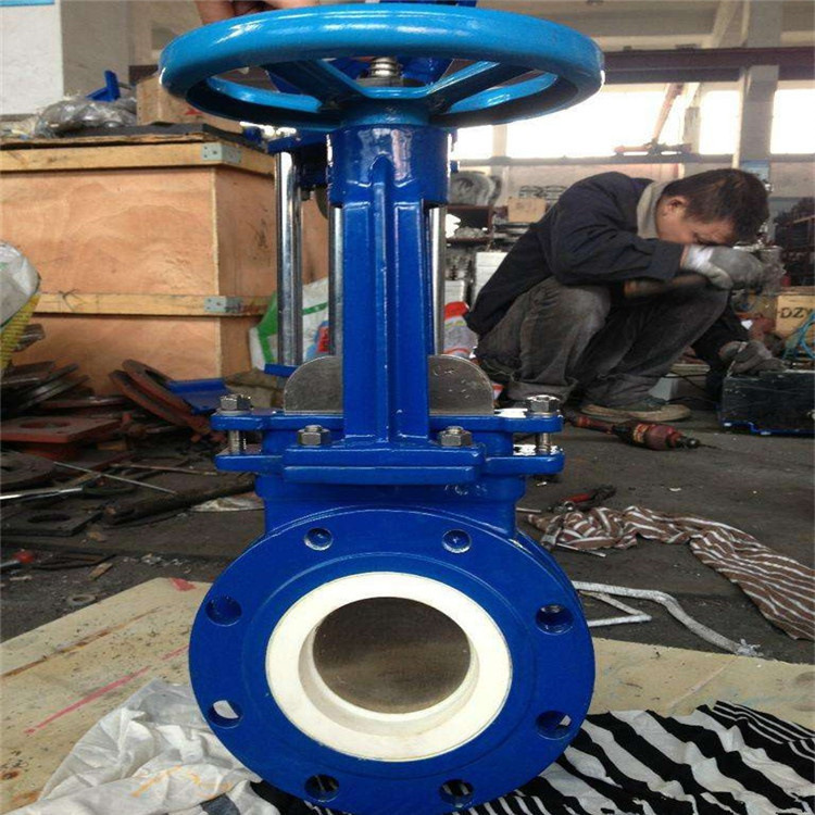 铸钢陶瓷刀型闸阀 PZ73TC-10C DN450 薄型陶瓷排渣浆液阀 PZ73TC