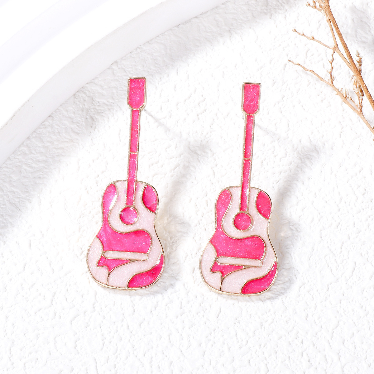 Casual Cute Musical Instrument Alloy Artificial Pearls Women's Ear Studs 1 Pair display picture 21