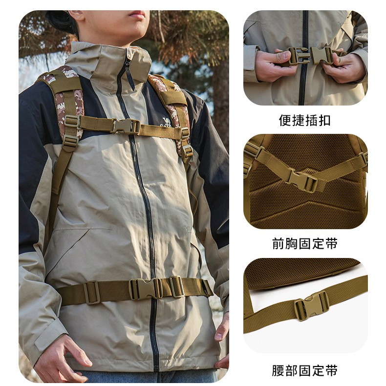 Mochila táctica de camuflaje transfronterizo nueva mochila deportiva al aire libre resistente al desgaste de gran capacidad bolsa de camping multifuncional bolsa de ciclismo