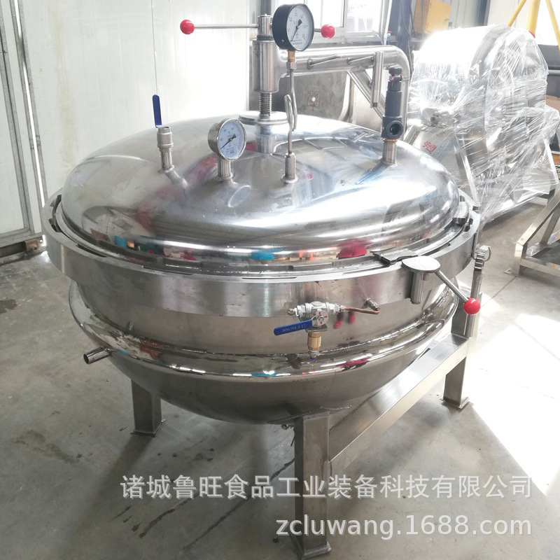 牛蹄筋高压蒸煮锅 酱驴肉高温蒸煮锅 气压密封高压粽子蒸煮锅