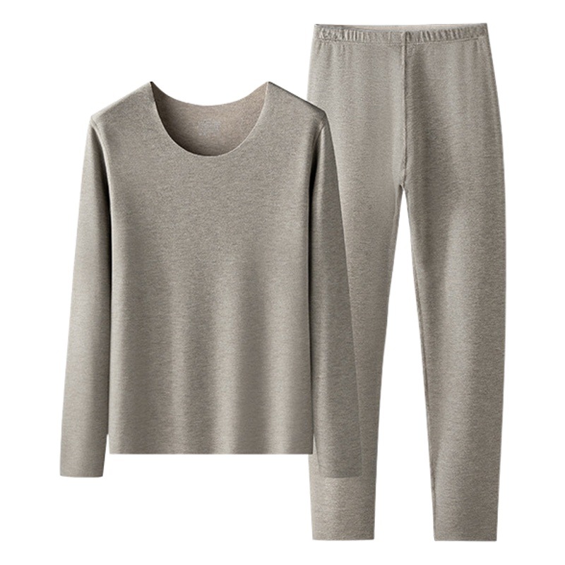 Nueva ropa interior térmica de lana de seda de otoño e invierno para mujer con forro de lana engrosada ropa interior larga Johns traje sin costuras