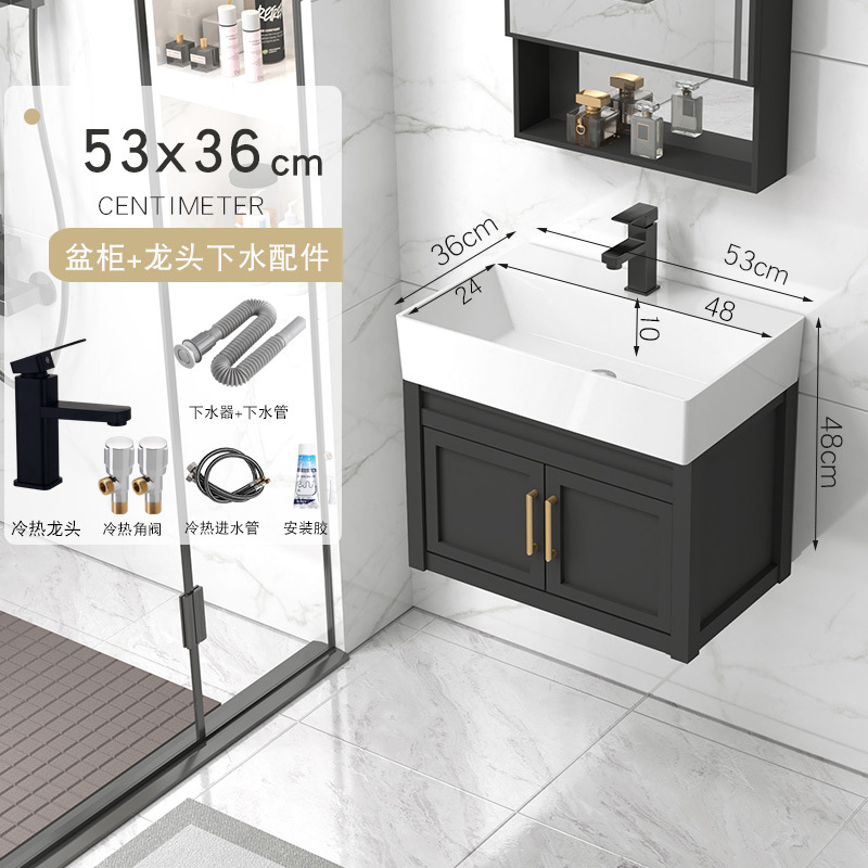 53x36cm gabinete de cuenca + accesorios de grifo