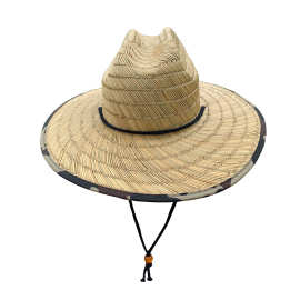 外贸热销席草爵士顶草帽男士欧美贴布遮阳牛仔帽夏季防晒沙滩帽子