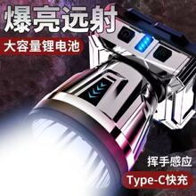 跨境LED強光感應頭燈多功能可充電戶外頭戴式釣魚燈長續航手電筒